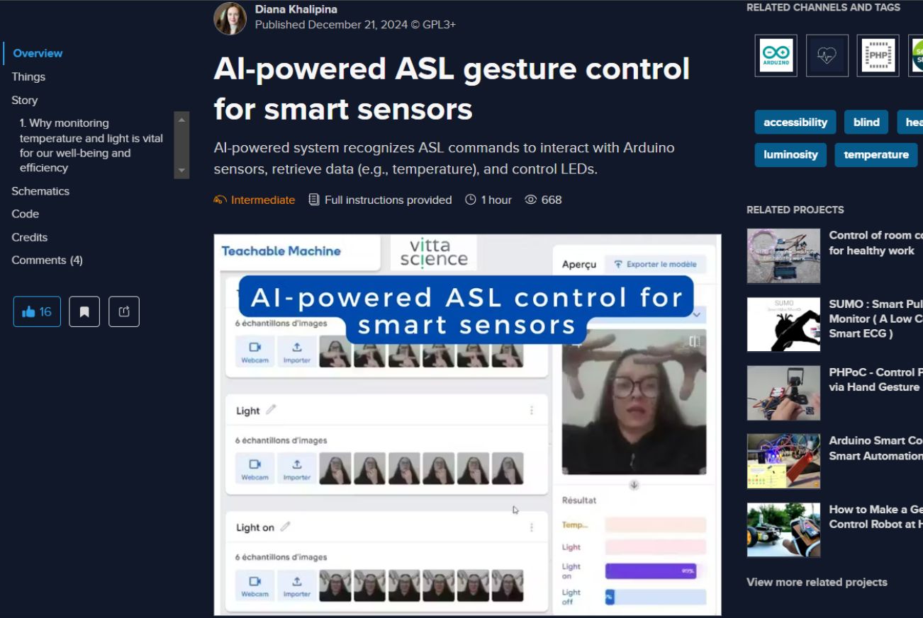 Image of the e-health project about connecting ASL and AI